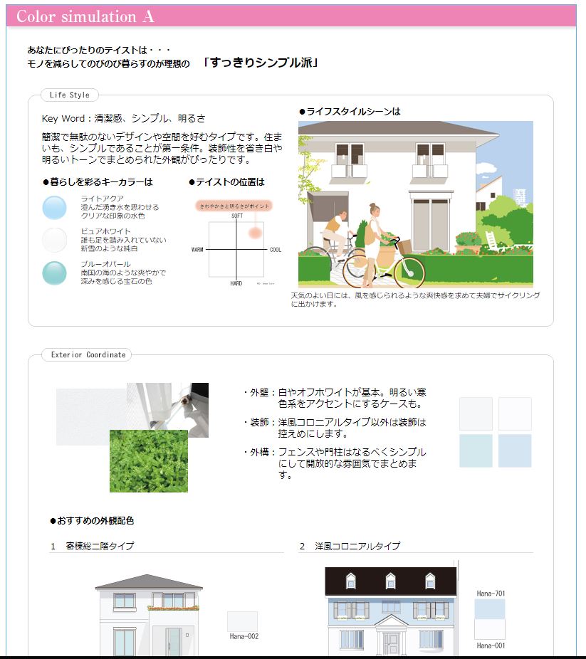 日本ペイントのカラーシミュレーション