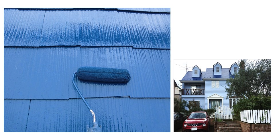 青い屋根