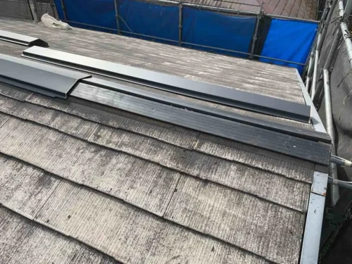棟板金の復旧